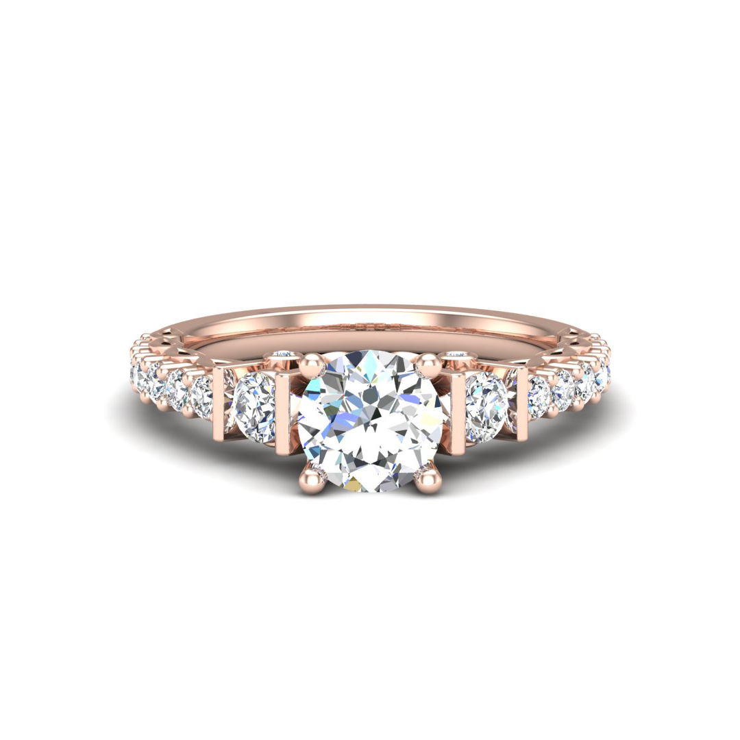 Paislee Accented Engagement Ring